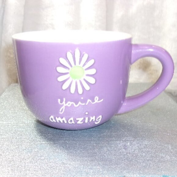 H-465 SANDRA MAGSAMEN STUDIO "YOU'RE AMAZING" DAISY MUG - Picture 1 of 8